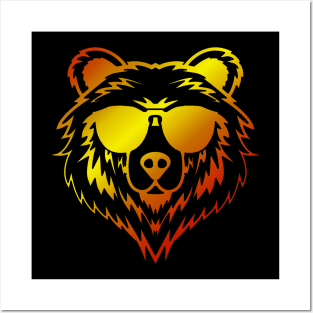 Prism Bear Warm colors Posters and Art